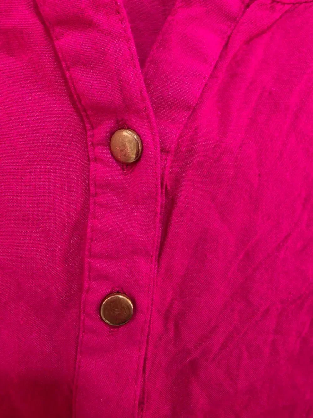 Soch Hot Pink‎ Blouse – Women’s Small 3/4 Sleeve Popover Top - Picture 4 of 8